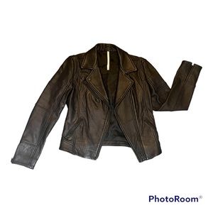 Truth and Pride ~ Leather Jacket ~ Black ~XS